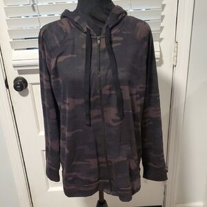 Style & Co. Camouflage Zip-Up Hoodie